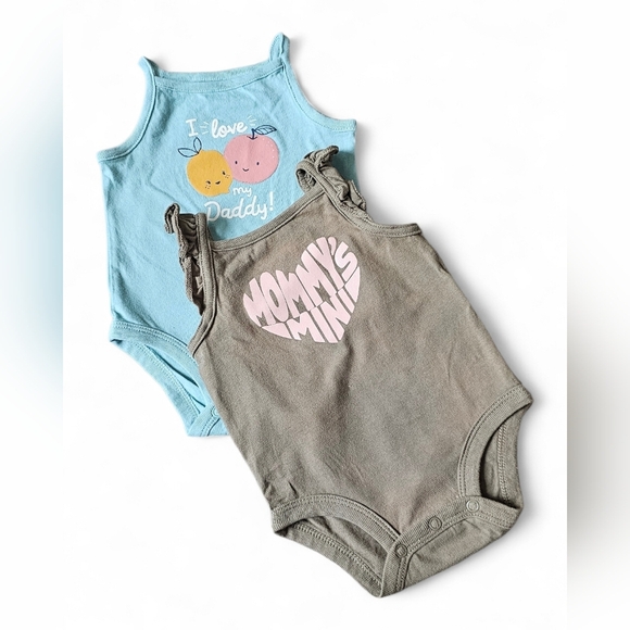 Carter's Other - Carter’s Baby 2-Pack Graphic Tank Bodysuits Size 3M